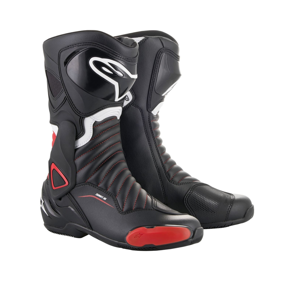 Alpinestars SMX-6 V2 Motosiklet Botu Siyah Kırmızı
