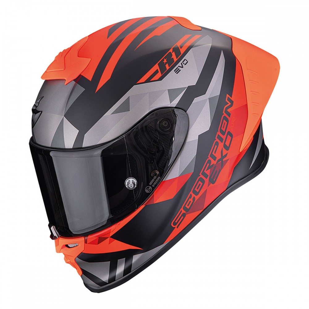 Scorpion EXO R1 Evo Air II Valere Spor Motosiklet Kaskı Mat Siyah / Kırmızı