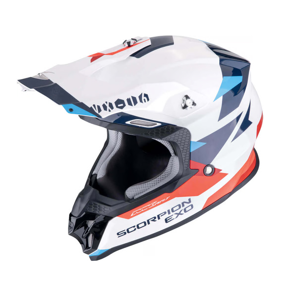 Scorpion VX-16 EVO AIR Off-Road Beyaz/Kırmızı/Mavi