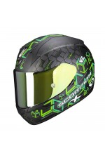 Scorpion EXO-390 Cube Motosiklet Kaskı Siyah Yeşil