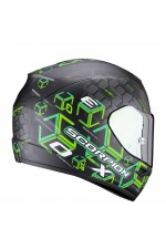Scorpion EXO-390 Cube Motosiklet Kaskı Siyah Yeşil