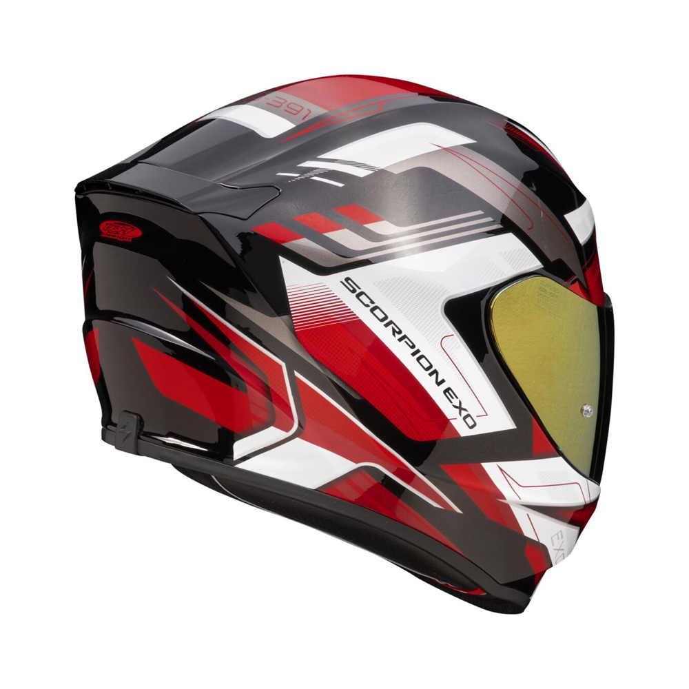 Scorpion EXO 391 Captor Kapalı Motosiklet Kaskı Siyah / Kırmızı