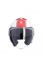 Shiro Jet Kask Tokio SH-64 Master Beyaz/Kırmızı 