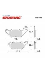 Braking 979SM1 Yarı Metalik Fren Balatası
