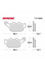 Braking Fren Balatası Sinterli 711CM56 Arka Fren Balatası