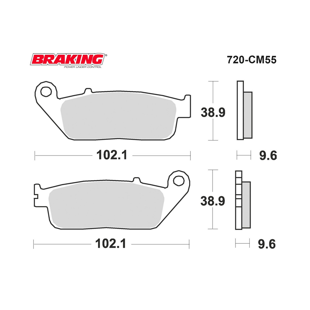 Braking Fren Balatası Sinter 720CM55 Ön Xmax 250 (10-17) Forza 250 (18-21) Xmax 400 X-cıty Nc750 S X Cbr 650f