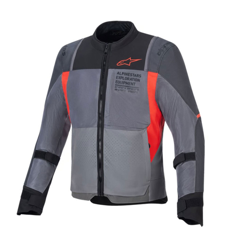 Alpinestars ST-2 Air Korumalı Motosiklet Montu Gri / Kırmızı / Siyah