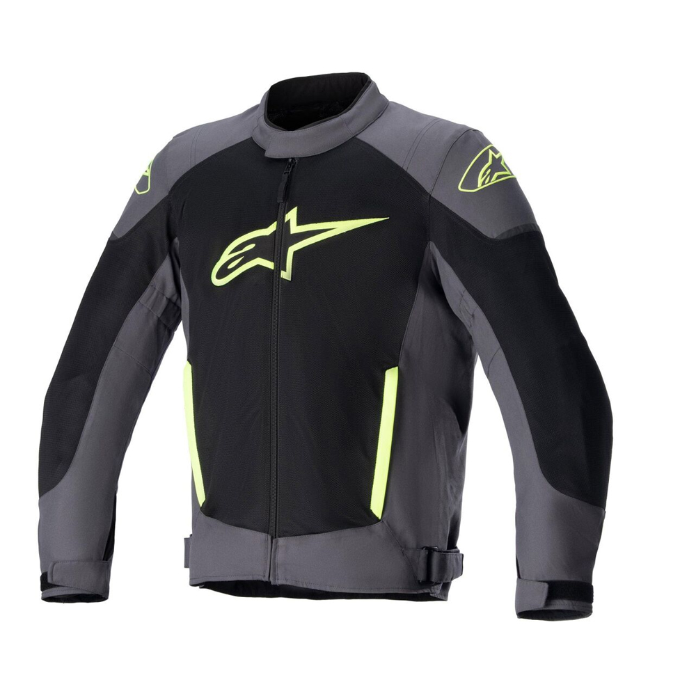 Alpinestars T-SP X SuperAir Yazlık Korumalı Motosiklet Montu Siyah / Gri / Sarı