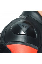 Dainese Racing 4 Black Fluo Red Deri Mont