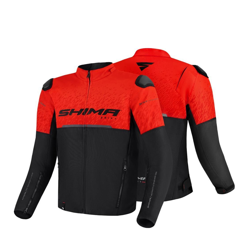 Shima Drift Korumalı Motosiklet Montu Kırmızı
